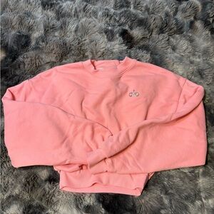 ALO Yoga cropped Pink Sweatshirt